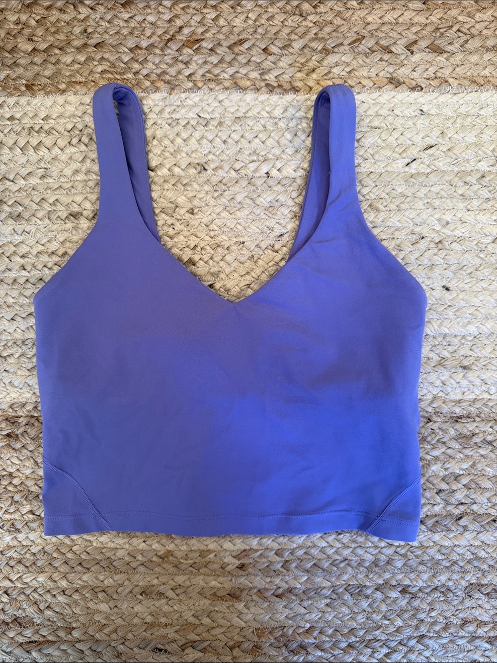 Like New! Lululemon Align Tank - Tight Fit Cropped Size 4 A/B Cup🪻Lilac Smoke